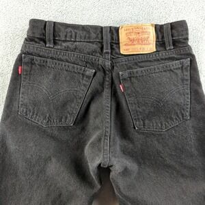 Vintage Levis Jeans 30x32 (Fits 28x31) Black 550 Double Red Tab Factory Error